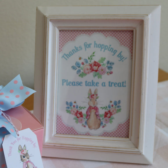 SOME BUNNY IS ONE 1st BIRTHDAY  TREAT SIGN ONE SIGN- INSTANT DOWNLOAD DIY