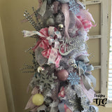 Pastel Snowflake Themed Christmas Tree Decorations - Winter Wonderland Christmas Decorations