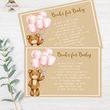 BEARLY WAIT BABY SHOWER PINK BOOKS FOR BABY - INSTANT DOWNLOAD