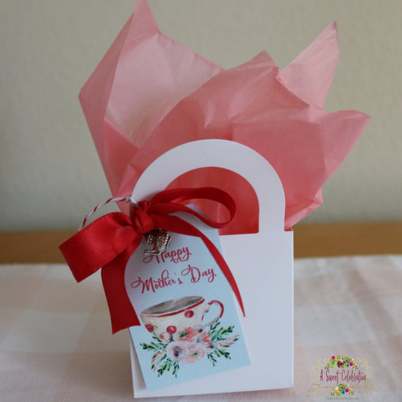 MOTHER'S DAY CHIC TEA PARTY - THANK YOU FAVOR TAGS -  INSTANT DOWNLOAD
