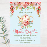 MOTHER'S DAY SHABBY CHIC TEA PARTY INVITATION - DIY PRINTABLE