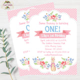 SOME BUNNY IS ONE 1st BIRTHDAY PERSONALIZED INVITATION - DIY PRINTABLE