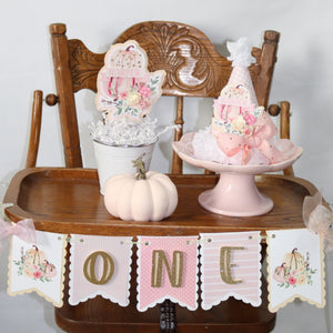 Floral Little Pumpkin 1st Birthday Personalized Smash Cake Party Package