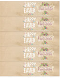 EASTER FLORAL BUNNY - HAPPY EASTER - WATER LABEL INSTANT DOWNLOAD