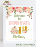 Floral Little Pumpkin 1st Birthday Personalized Petite Party Package