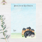 Mother Goose Nursery Rhymes Baby Shower PDF Printable Advice Cards - Instant Digital Download