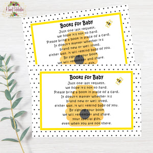 What Will Your Little Honey Bee? Bee Baby Shower Book Request Printable JPG/PDF Instant Download