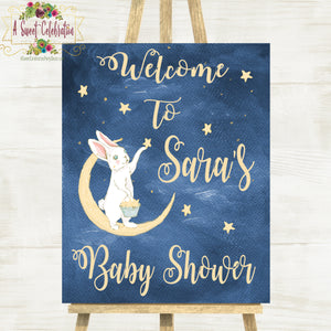 Twinkle, Twinkle Little Star Baby Shower Personalized PDF Printable 16"x20" Welcome Sign
