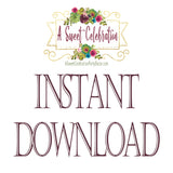 Baby It's Cold Outside Pink and Gold Baby Shower Thank You  - Instant Download