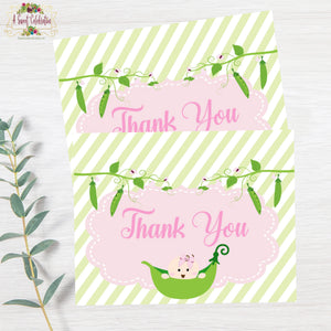 Sweet Pea Baby Shower Thank You - Instant Download