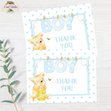 Honey Bear Baby Shower Invitation  Thank You - JPG Printable