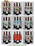Christmas Wine Gift Tags - Snowman Personalized Wine tags