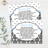 Royal Prince Baby Shower Books for Baby Cards - Instant download - DIY Printable
