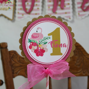 FLAMINGO - PINK OR GOLD - CAKE TOPPER