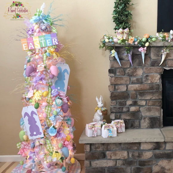 EASTER TREE - PASTEL EASTER TREE COMES COMPLETE AS SHOWN