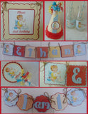 VINTAGE  - BASIC - 1ST BIRTHDAY PARTY PACKAGE