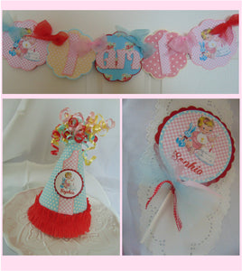 VINTAGE  - SMASH CAKE - 1ST BIRTHDAY PARTY PACKAGE