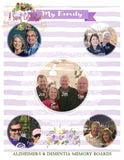 Alzheimer's & Dementia Memory Boards - Personalized in any color or theme - Digital Download