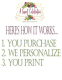 Alice's in ONE-derland Tea Party- Printable PDF Personalized Birthday Time Capsule