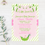 Sweet Pea Baby Shower Invitation - Printable Invitation