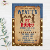 Little Cowpoke - Cowboy Happy 1st Birthday Printable Birthday Party Package - JPG only