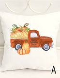 FALL PILLOW COVER - PERSONALIZED PUMPKIN PATCH WITH VINTAGE PICK UP