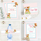 Vintage Woodland Deer Baby Shower DIY  Printable Party Package