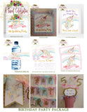 Magical Unicorn and Rainbow Pastel Birthday Party Package