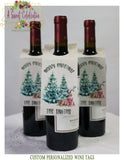Christmas Wine Gift Tags - Presents Personalized Wine tags