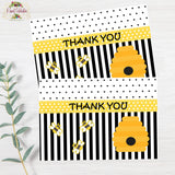 What Will Your Little Honey Bee? Bee Baby Shower Invitation Printable JPG/PDF with Matching Thank You