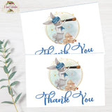 Nautical Little Sailor Baby Shower Invitation - Personalized PDF Printable Digital Download - with Matching Thank You
