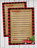 LITTLE RED TRUCK WITH CHRISTMAS TREE - PRINTABLE 1st BIRTHDAY TIME CAPSULE