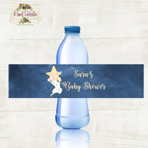 Twinkle, Twinkle Little Star Baby Shower Personalized PDF Printable Water Bottle Labels