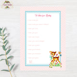 Vintage Woodland Deer Baby Shower DIY  Printable Party Package